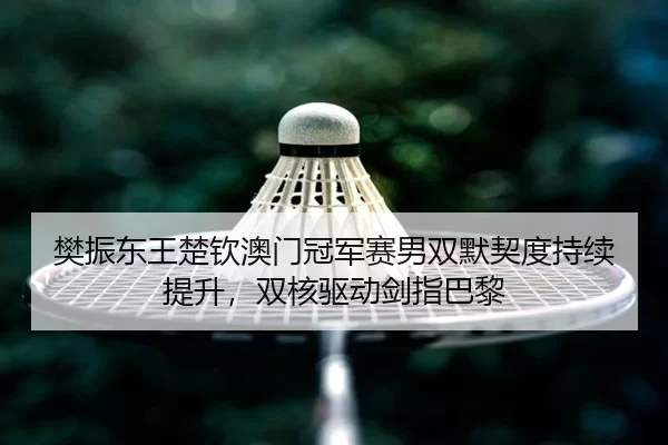 樊振东王楚钦澳门冠军赛男双默契度持续提升，双核驱动剑指巴黎